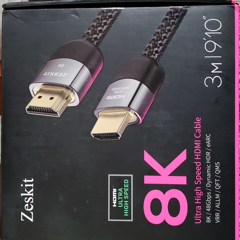 Zeskit Maya 8K 48Gbps Certified Ultra High Speed HDMI Cable 3 METER